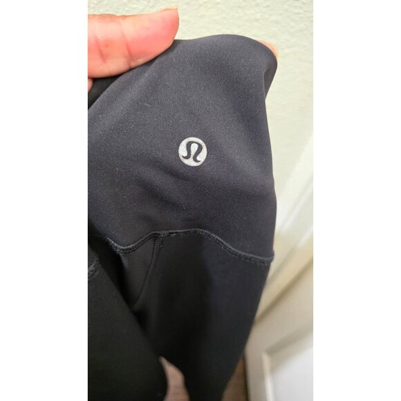 Lululemon Black High-Waisted Full-Length Leggings Women's Size 6 Yoga/Activewear - Picture 6 of 7